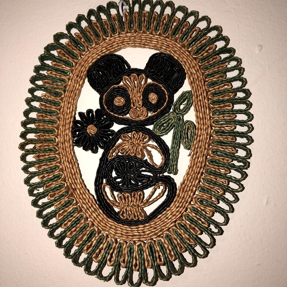 Vintage Koala π¨ wicker Trivet